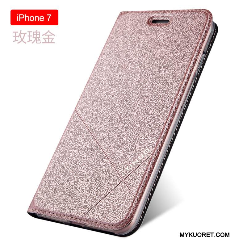 Kuori iPhone 7 Nahka Puhelimen Kuoret Jalokivi, Kotelo iPhone 7 Silikoni Punainen