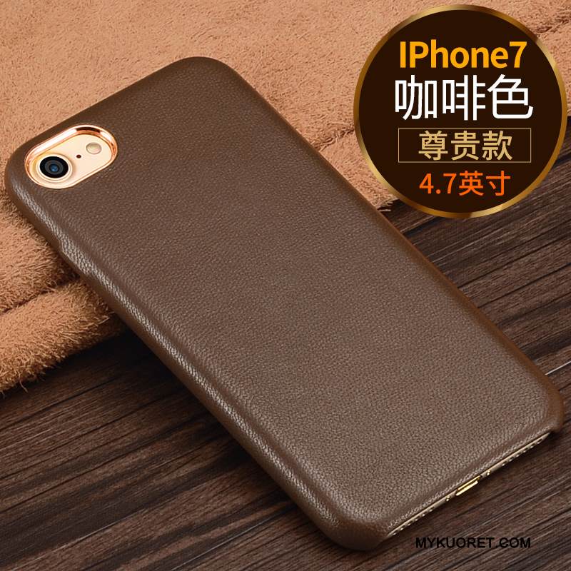 Kuori iPhone 7 Nahka Tide-brändi Persoonallisuus, Kotelo iPhone 7 Ylellisyys Puhelimen Kuoret Uusi