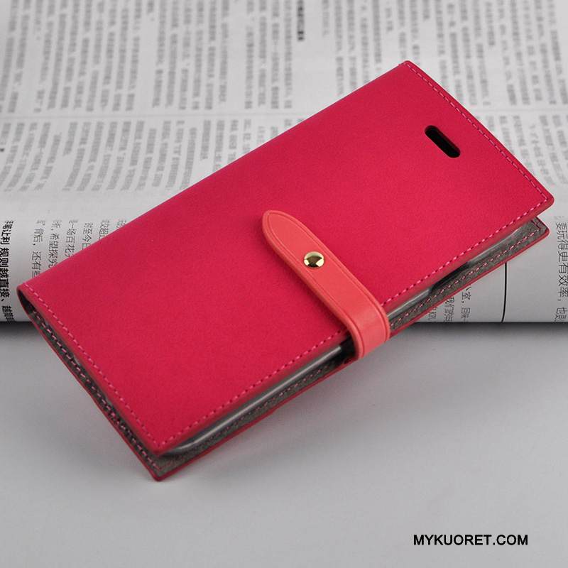 Kuori iPhone 7 Nahka Trendi Puhelimen Kuoret, Kotelo iPhone 7 Suojaus Punainen