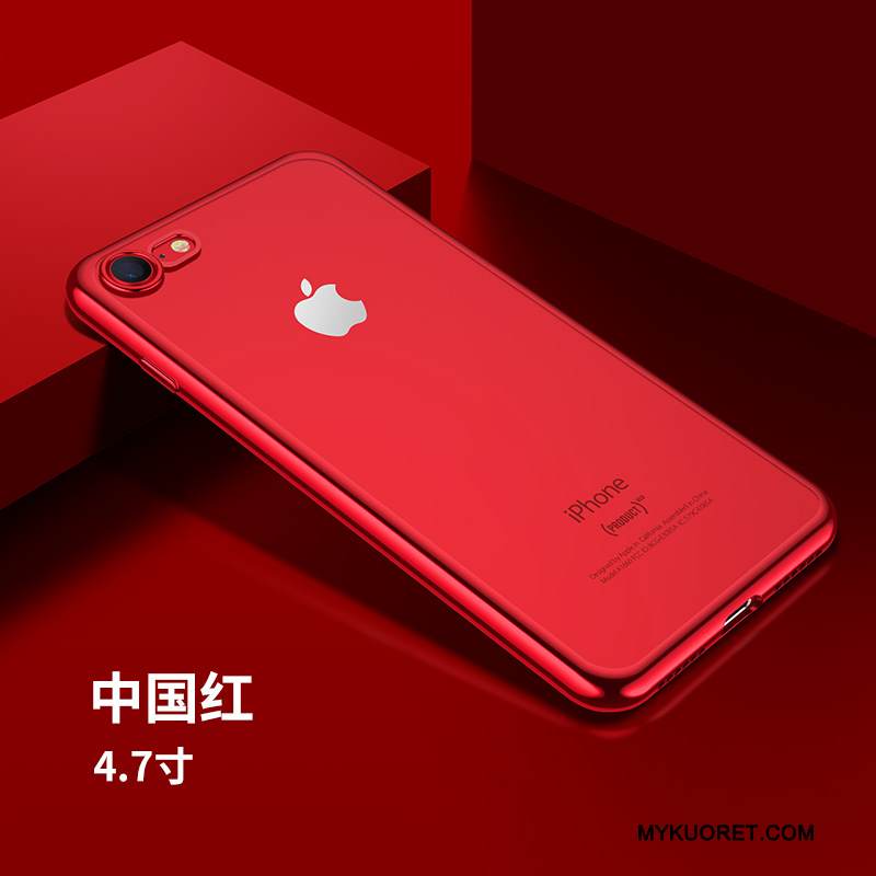 Kuori iPhone 7 Pehmeä Neste Läpinäkyvä Hopea, Kotelo iPhone 7 Silikoni Puhelimen Kuoret Murtumaton