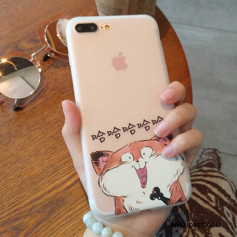 Kuori iPhone 7 Pehmeä Neste Malli Pesty Suede, Kotelo iPhone 7 Luova Läpinäkyvä Rakastunut