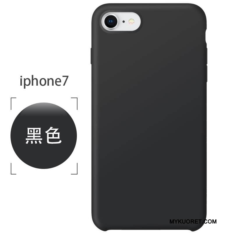 Kuori iPhone 7 Pehmeä Neste Pesty Suede Murtumaton, Kotelo iPhone 7 Silikoni Jauhe Punainen