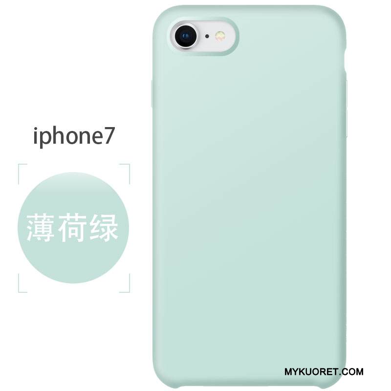 Kuori iPhone 7 Pehmeä Neste Pesty Suede Murtumaton, Kotelo iPhone 7 Silikoni Jauhe Punainen