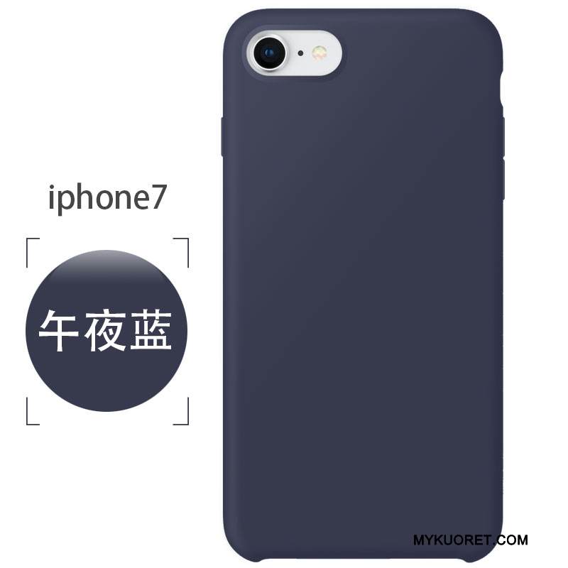 Kuori iPhone 7 Pehmeä Neste Pesty Suede Murtumaton, Kotelo iPhone 7 Silikoni Jauhe Punainen