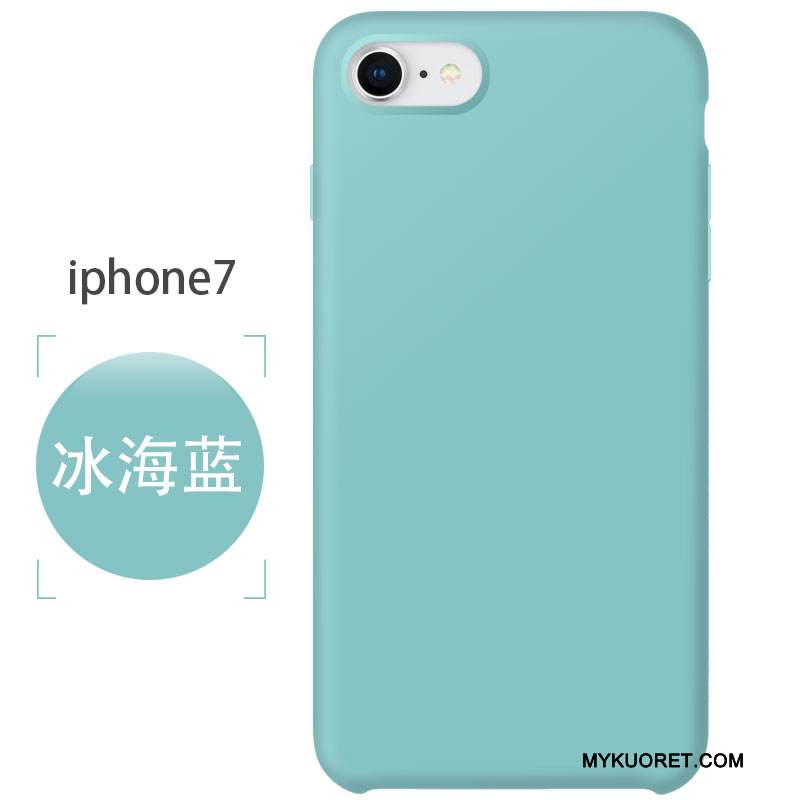 Kuori iPhone 7 Pehmeä Neste Pesty Suede Murtumaton, Kotelo iPhone 7 Silikoni Jauhe Punainen