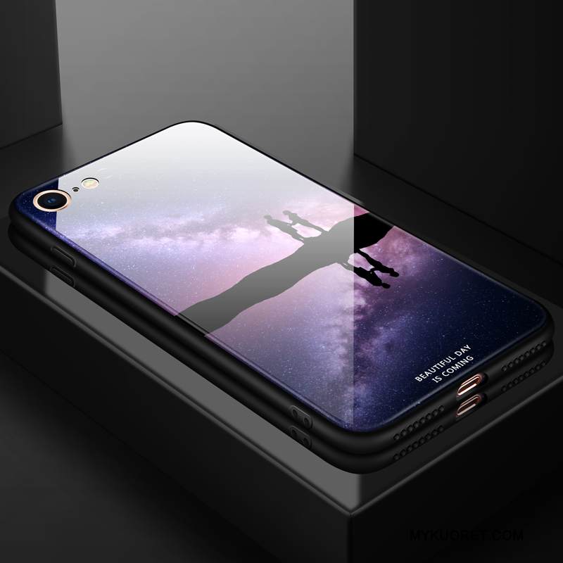 Kuori iPhone 7 Pehmeä Neste Puhelimen Kuoret Murtumaton, Kotelo iPhone 7 Sininen Tähtitaivas