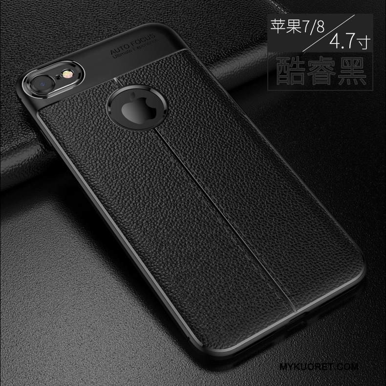 Kuori iPhone 7 Pehmeä Neste Puhelimen Kuoret Punainen, Kotelo iPhone 7 Nahka Trendi Murtumaton