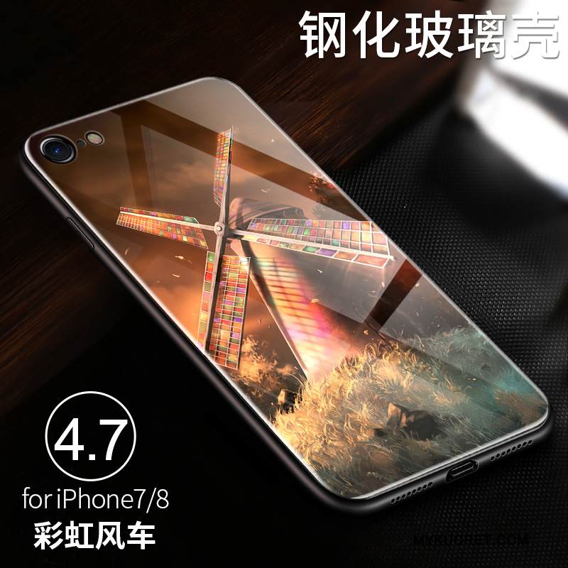 Kuori iPhone 7 Pehmeä Neste Tide-brändi Uusi, Kotelo iPhone 7 Suojaus Keltainen Murtumaton