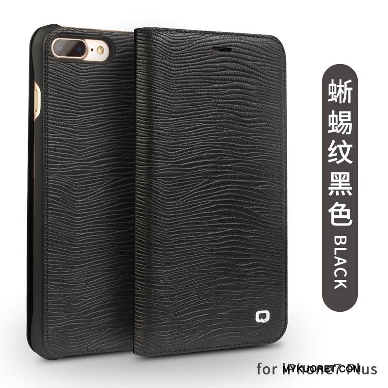 Kuori iPhone 7 Plus Kuoret Musta Puhelimen Kuoret, Kotelo iPhone 7 Plus Nahka Liiketoiminta