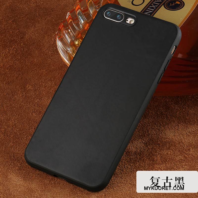 Kuori iPhone 7 Plus Laukut Keltainen Tide-brändi, Kotelo iPhone 7 Plus Silikoni Musta Pesty Suede