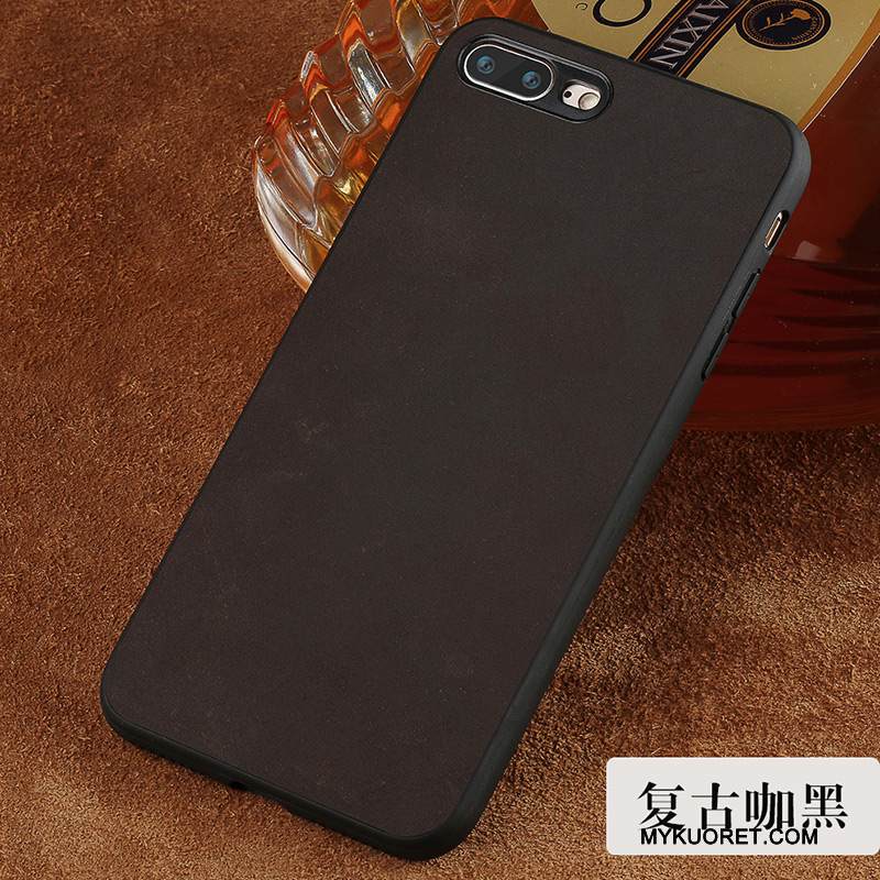 Kuori iPhone 7 Plus Laukut Keltainen Tide-brändi, Kotelo iPhone 7 Plus Silikoni Musta Pesty Suede