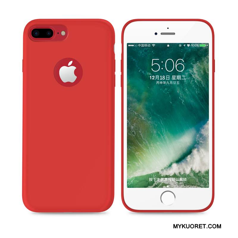 Kuori iPhone 7 Plus Laukut Pu Sininen, Kotelo iPhone 7 Plus Pehmeä Neste Puhelimen Kuoret