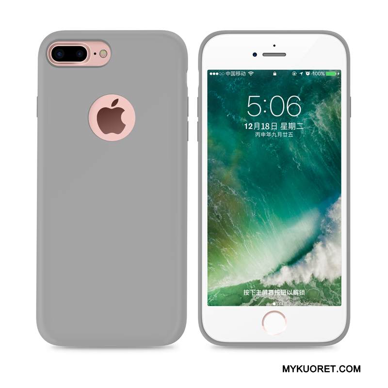 Kuori iPhone 7 Plus Laukut Pu Sininen, Kotelo iPhone 7 Plus Pehmeä Neste Puhelimen Kuoret