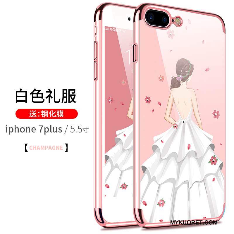 Kuori iPhone 7 Plus Laukut Puhelimen Kuoret Sininen, Kotelo iPhone 7 Plus Silikoni Pinnoitus Ultra