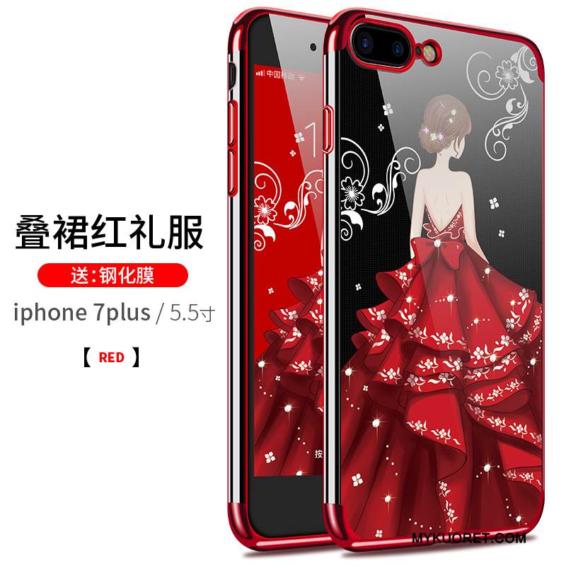 Kuori iPhone 7 Plus Laukut Puhelimen Kuoret Sininen, Kotelo iPhone 7 Plus Silikoni Pinnoitus Ultra