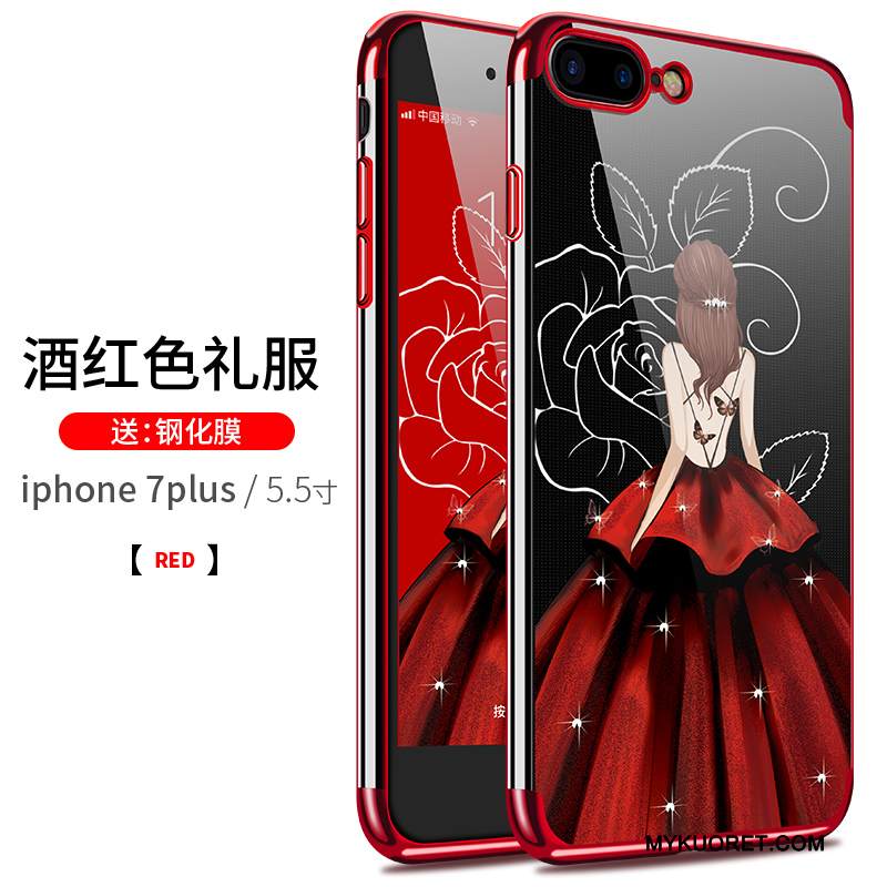 Kuori iPhone 7 Plus Laukut Puhelimen Kuoret Sininen, Kotelo iPhone 7 Plus Silikoni Pinnoitus Ultra