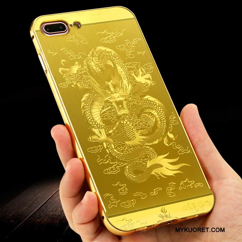 Kuori iPhone 7 Plus Laukut Punainen Trendi, Kotelo iPhone 7 Plus Suojaus Musta Murtumaton