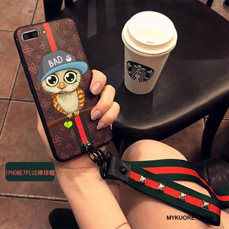 Kuori iPhone 7 Plus Laukut Sininen Ripustettavat Koristeet, Kotelo iPhone 7 Plus Suojaus Puhelimen Kuoret Murtumaton