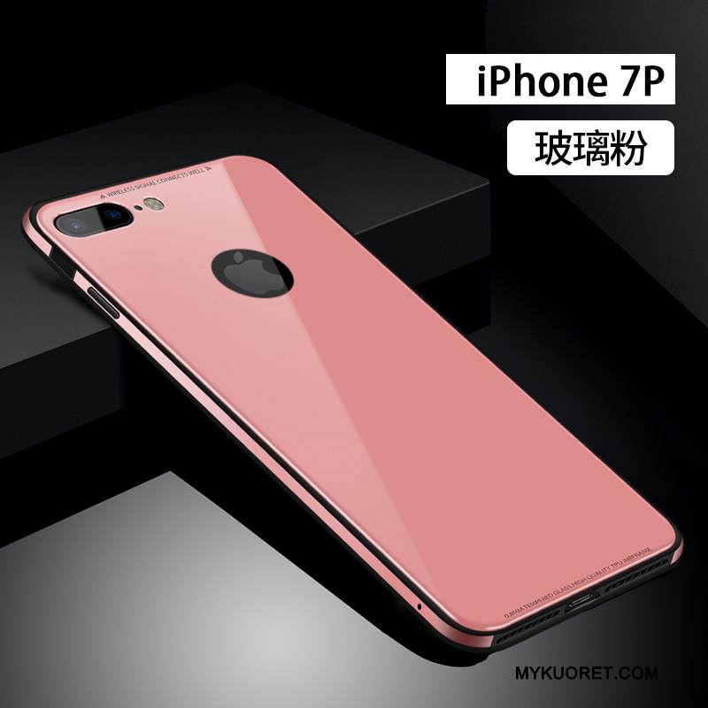 Kuori iPhone 7 Plus Laukut Trendi Murtumaton, Kotelo iPhone 7 Plus Metalli Puhelimen Kuoret Lasi