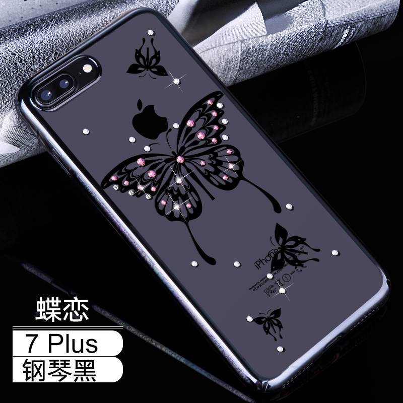 Kuori iPhone 7 Plus Luova Jauhe Murtumaton, Kotelo iPhone 7 Plus Strassi Läpinäkyvä Puhelimen Kuoret