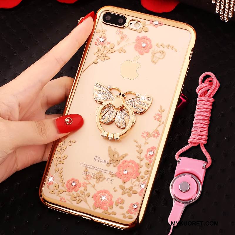 Kuori iPhone 7 Plus Luova Rengas Jauhe, Kotelo iPhone 7 Plus Ylellisyys Kristalli Niitti