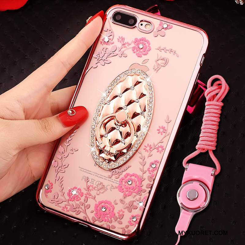 Kuori iPhone 7 Plus Luova Rengas Jauhe, Kotelo iPhone 7 Plus Ylellisyys Kristalli Niitti