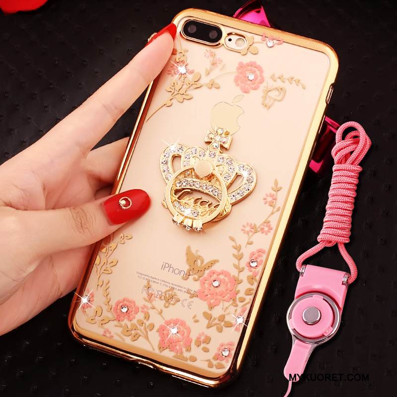 Kuori iPhone 7 Plus Luova Rengas Jauhe, Kotelo iPhone 7 Plus Ylellisyys Kristalli Niitti