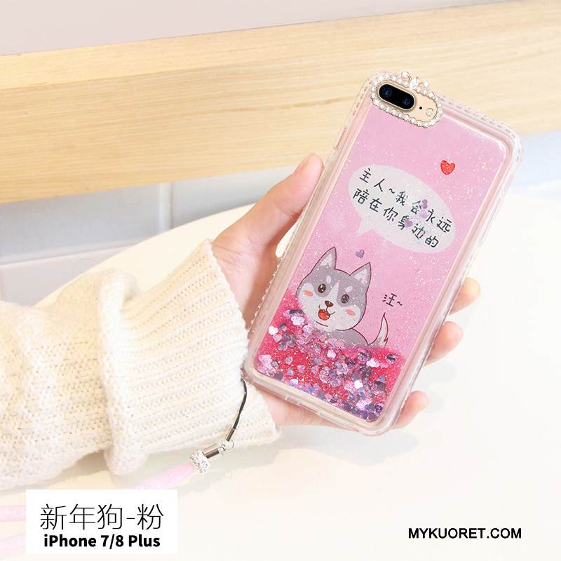 Kuori iPhone 7 Plus Luova Trendi Juoksuhiekka, Kotelo iPhone 7 Plus Silikoni Jauhe Murtumaton