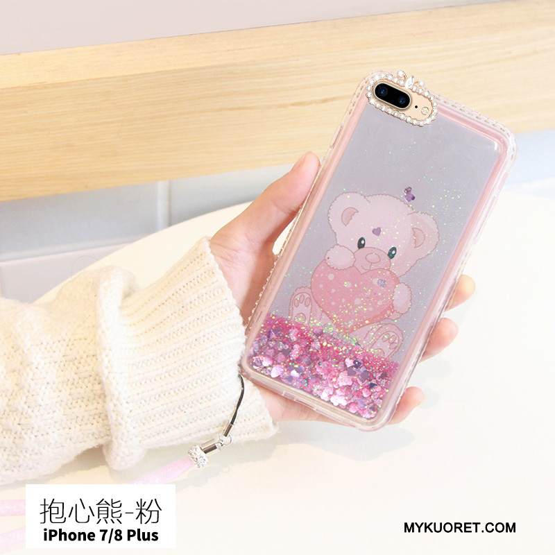 Kuori iPhone 7 Plus Luova Trendi Juoksuhiekka, Kotelo iPhone 7 Plus Silikoni Jauhe Murtumaton