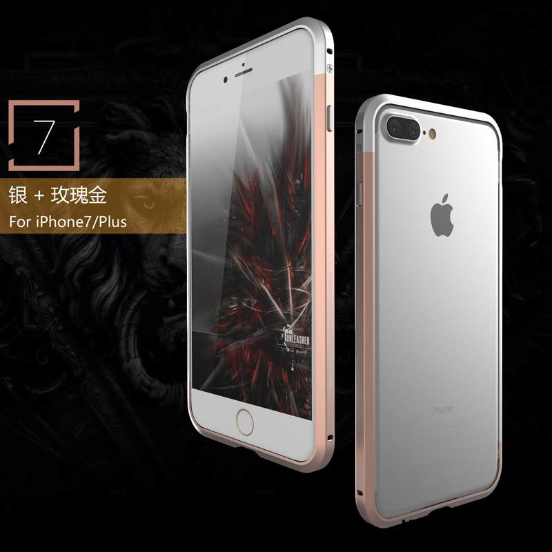 Kuori iPhone 7 Plus Metalli Kulta Trendi, Kotelo iPhone 7 Plus Suojaus Murtumaton Puhelimen Kuoret