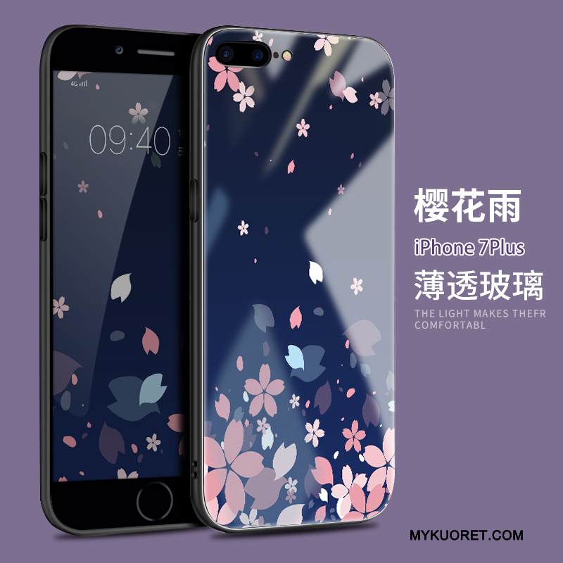 Kuori iPhone 7 Plus Monivärinen Tide-brändi Puhelimen Kuoret, Kotelo iPhone 7 Plus Silikoni Uusi Lasi