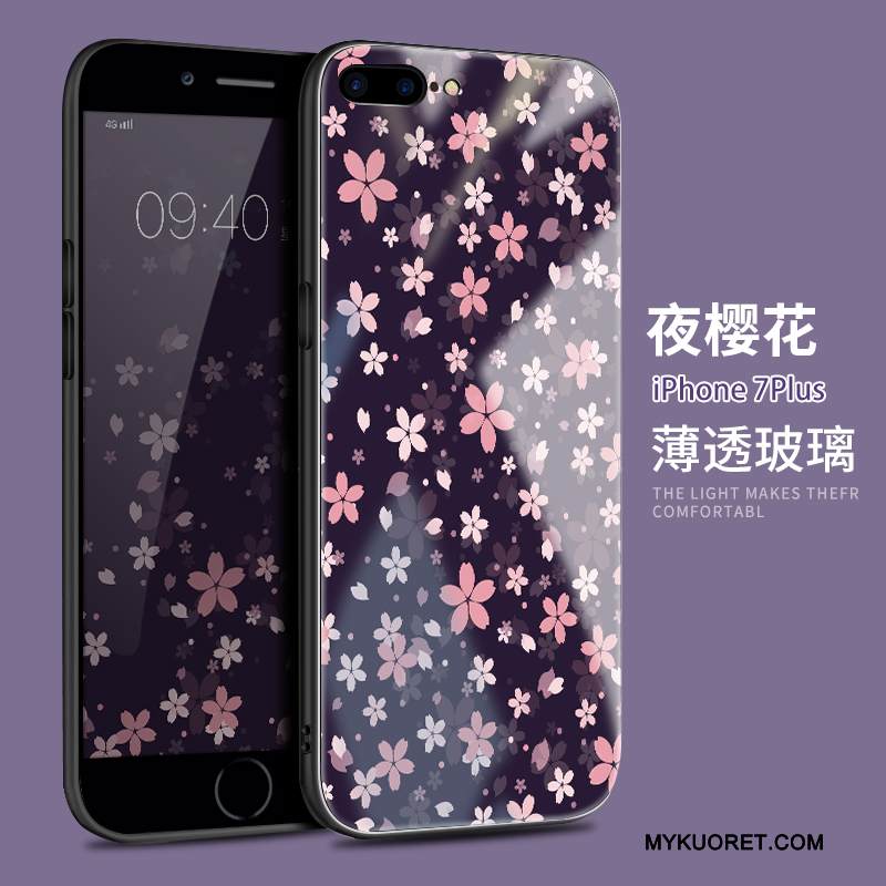 Kuori iPhone 7 Plus Monivärinen Tide-brändi Puhelimen Kuoret, Kotelo iPhone 7 Plus Silikoni Uusi Lasi