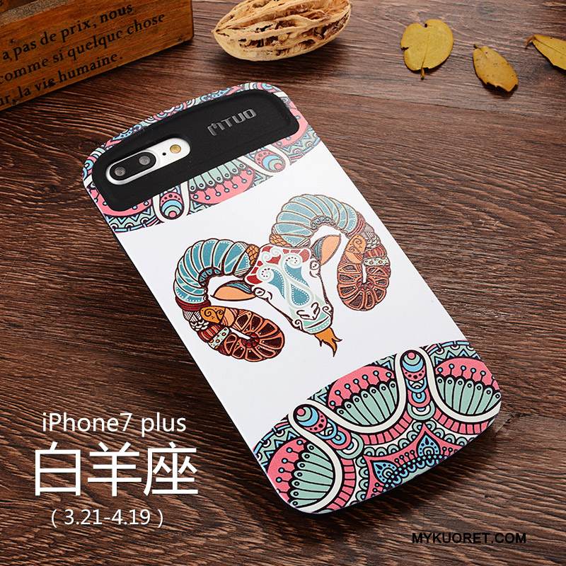 Kuori iPhone 7 Plus Monivärinen Tuuli Puhelimen Kuoret, Kotelo iPhone 7 Plus Silikoni Tähdistö Eurooppa