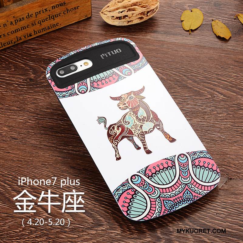 Kuori iPhone 7 Plus Monivärinen Tuuli Puhelimen Kuoret, Kotelo iPhone 7 Plus Silikoni Tähdistö Eurooppa