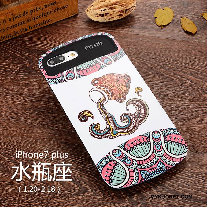 Kuori iPhone 7 Plus Monivärinen Tuuli Puhelimen Kuoret, Kotelo iPhone 7 Plus Silikoni Tähdistö Eurooppa
