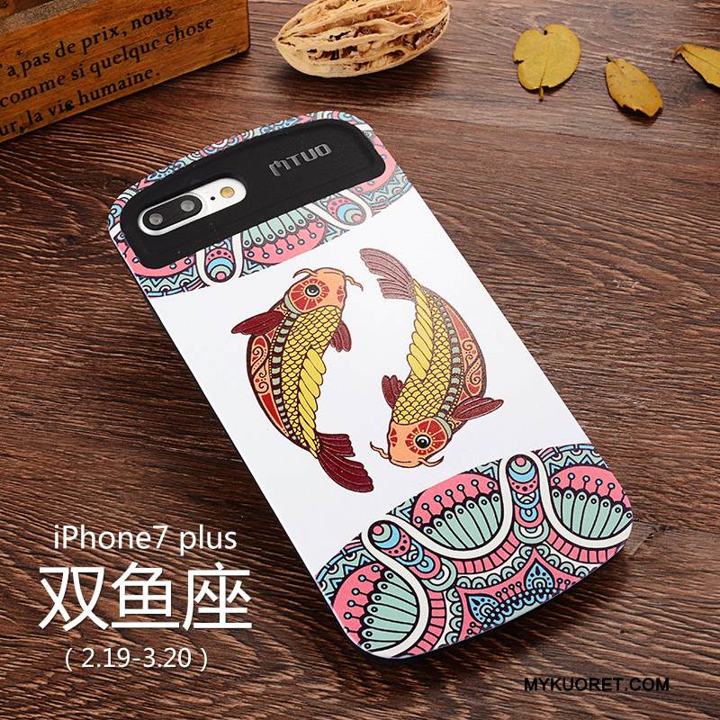 Kuori iPhone 7 Plus Monivärinen Tuuli Puhelimen Kuoret, Kotelo iPhone 7 Plus Silikoni Tähdistö Eurooppa