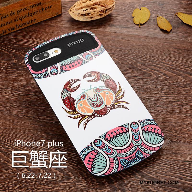 Kuori iPhone 7 Plus Monivärinen Tuuli Puhelimen Kuoret, Kotelo iPhone 7 Plus Silikoni Tähdistö Eurooppa