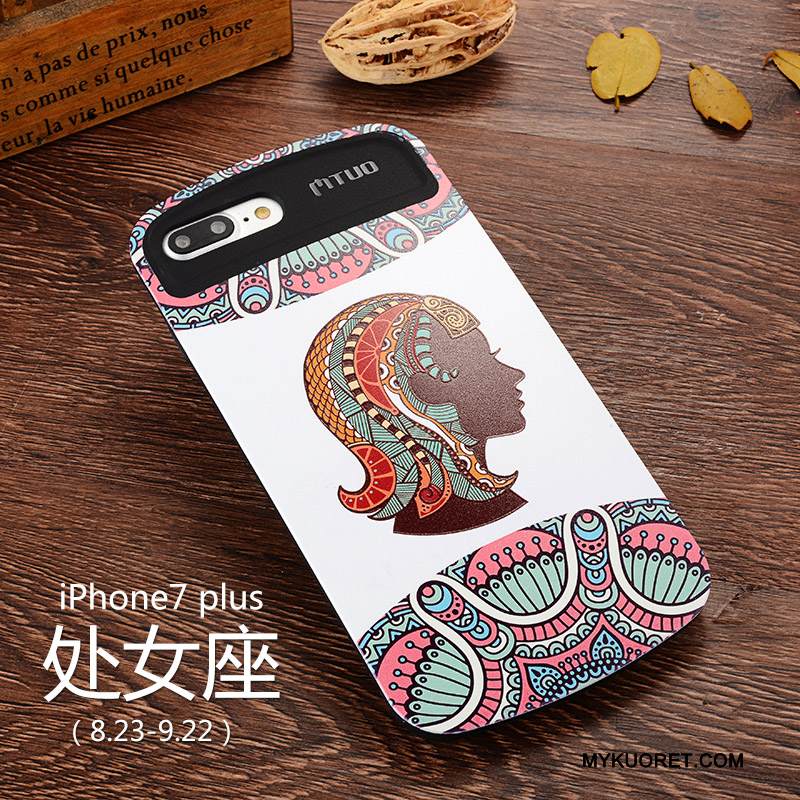 Kuori iPhone 7 Plus Monivärinen Tuuli Puhelimen Kuoret, Kotelo iPhone 7 Plus Silikoni Tähdistö Eurooppa
