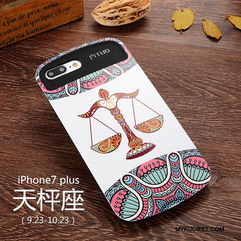Kuori iPhone 7 Plus Monivärinen Tuuli Puhelimen Kuoret, Kotelo iPhone 7 Plus Silikoni Tähdistö Eurooppa