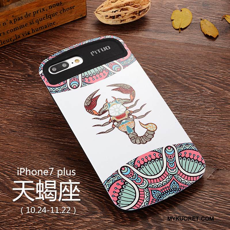 Kuori iPhone 7 Plus Monivärinen Tuuli Puhelimen Kuoret, Kotelo iPhone 7 Plus Silikoni Tähdistö Eurooppa