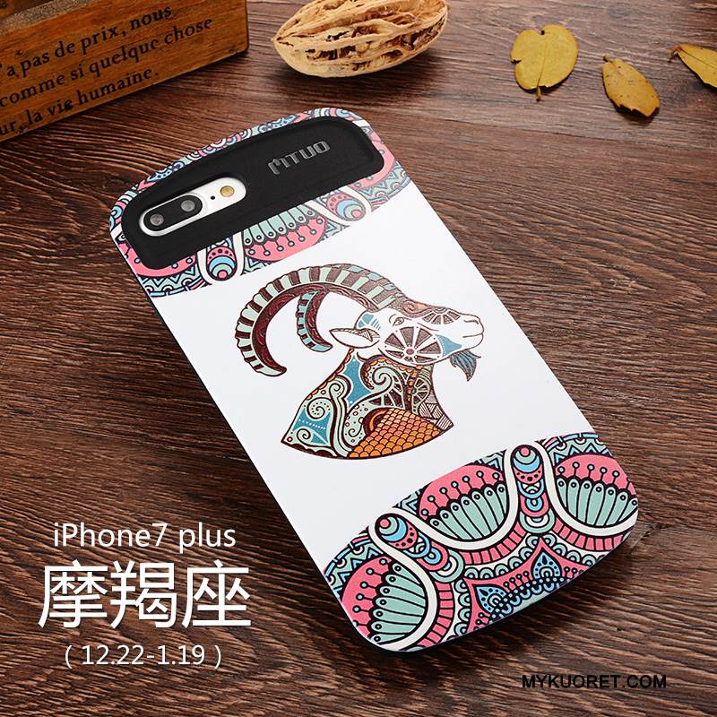 Kuori iPhone 7 Plus Monivärinen Tuuli Puhelimen Kuoret, Kotelo iPhone 7 Plus Silikoni Tähdistö Eurooppa