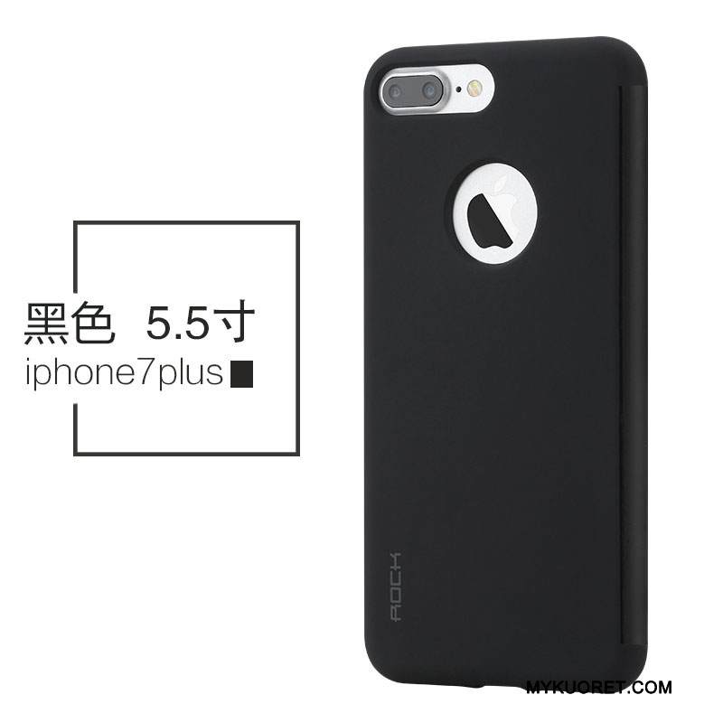Kuori iPhone 7 Plus Nahka Musta Liiketoiminta, Kotelo iPhone 7 Plus Suojaus Puhelimen Kuoret Windows