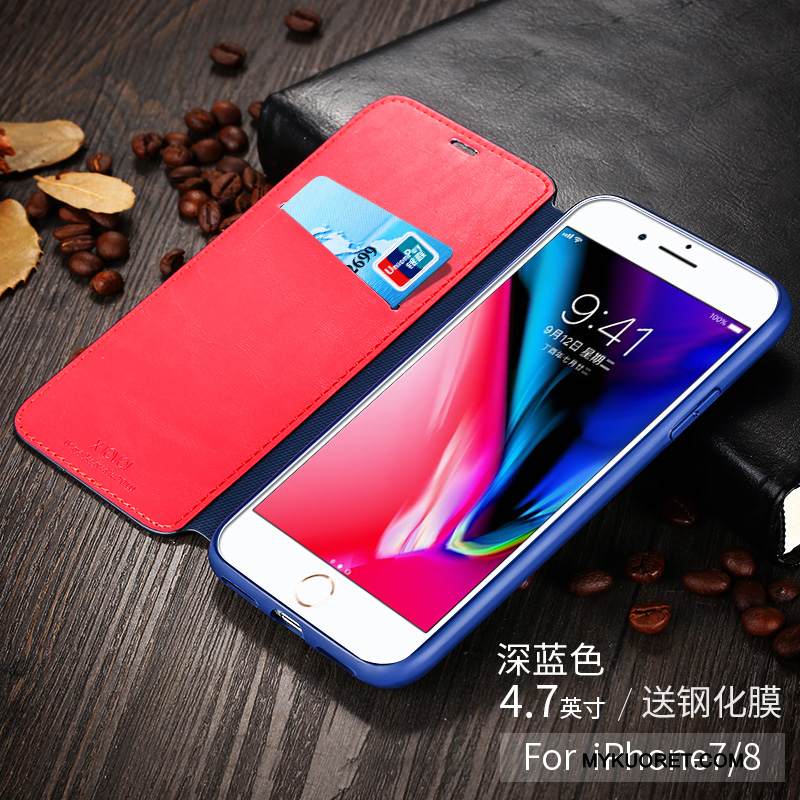 Kuori iPhone 7 Plus Nahka Ohut Ultra, Kotelo iPhone 7 Plus Laukut Puhelimen Kuoret Murtumaton