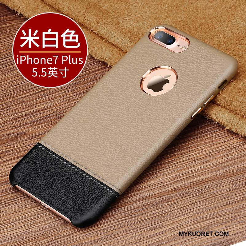 Kuori iPhone 7 Plus Nahka Puhelimen Kuoret Liiketoiminta, Kotelo iPhone 7 Plus Suojaus Liitos Uusi