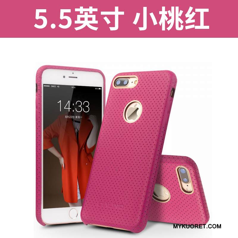 Kuori iPhone 7 Plus Nahka Puhelimen Kuoret Musta, Kotelo iPhone 7 Plus Suojaus Liiketoiminta Takakansi