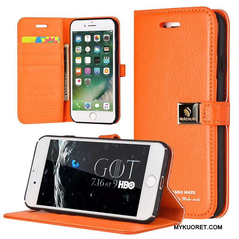 Kuori iPhone 7 Plus Nahka Puhelimen Kuoret Punainen, Kotelo iPhone 7 Plus Kuoret Persoonallisuus