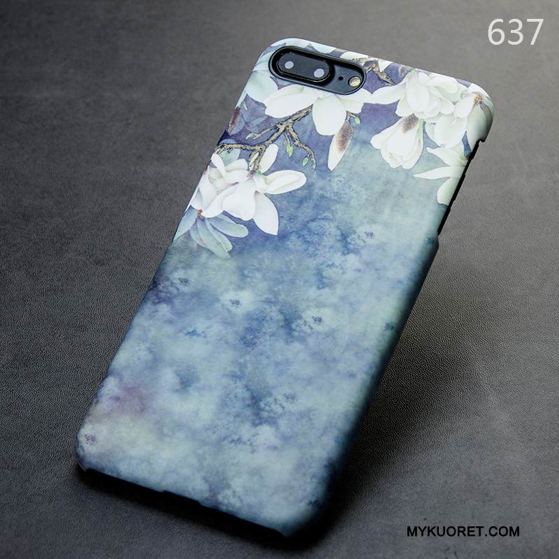 Kuori iPhone 7 Plus Punainen Murtumaton, Kotelo iPhone 7 Plus Puhelimen Kuoret Pesty Suede