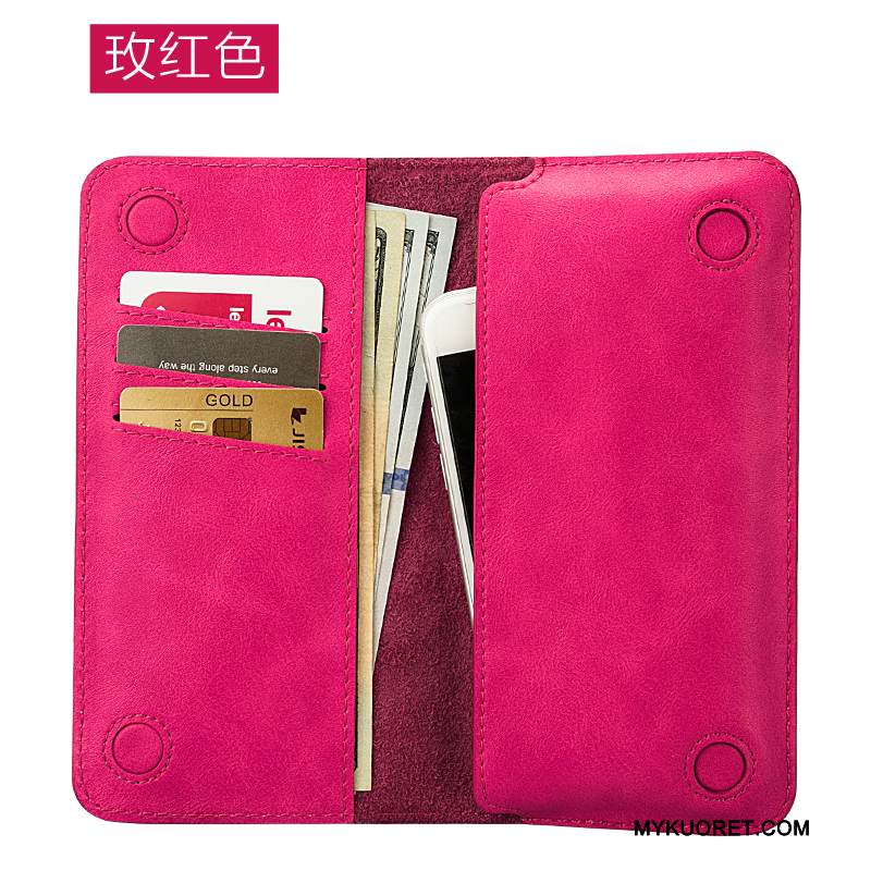 Kuori iPhone 7 Plus Salkku Uusi Puhelimen Kuoret, Kotelo iPhone 7 Plus Nahka Päivää Punainen