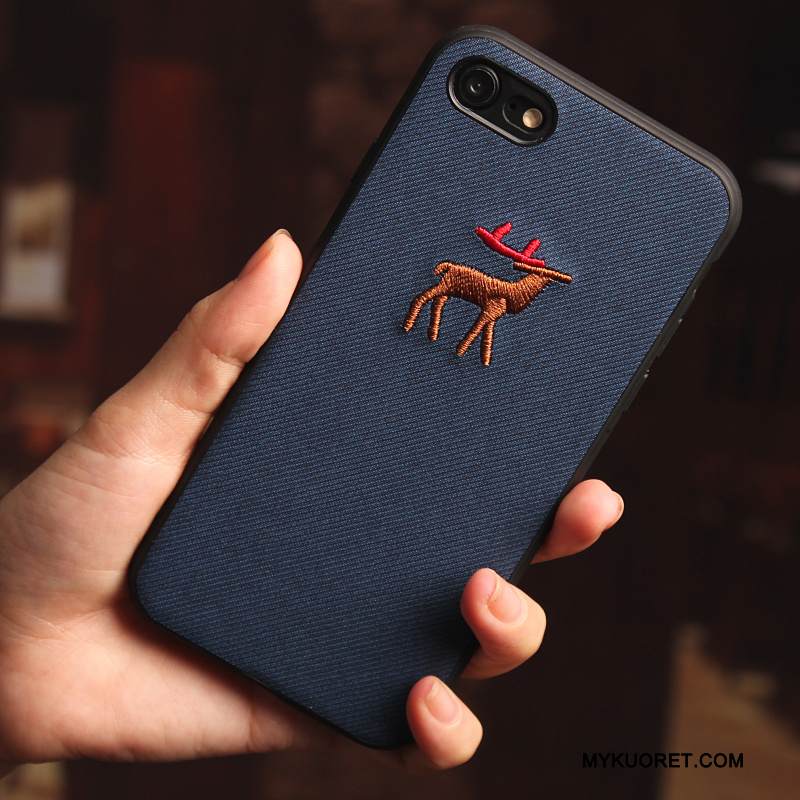 Kuori iPhone 7 Plus Silikoni Murtumaton Liukastella, Kotelo iPhone 7 Plus Suojaus Puhelimen Kuoret Kirjonta