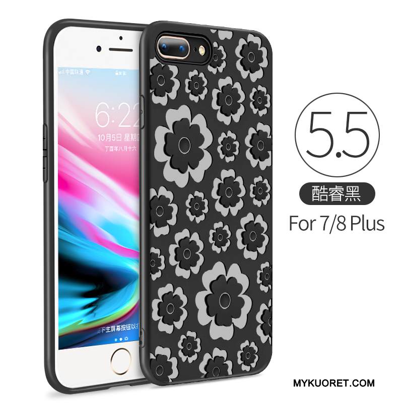 Kuori iPhone 7 Plus Silikoni Murtumaton Ohut, Kotelo iPhone 7 Plus Laukut Punainen Ultra